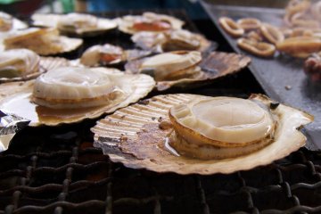 <p>Grilled scallops.&nbsp;</p>