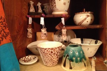 <p>Handmade giraffe cup</p>