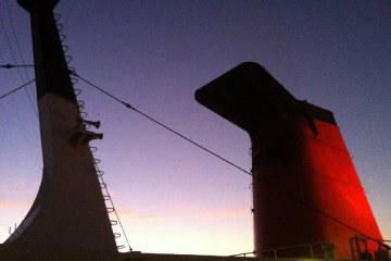 The smokestack at dawn