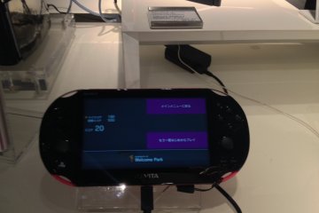 <p>My favorite gaming device Playstation Vita is also on display at the Sony Building.</p>