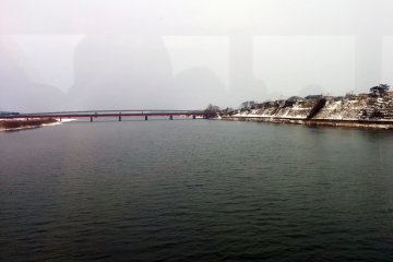 Crossing a river which swells with snowmelt.&nbsp;