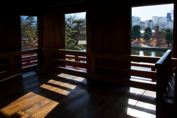 <p>A view from inside the castle.</p>