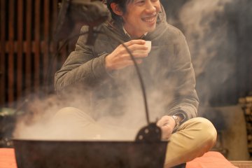 <p>Despite the cold weather, the seating area was surprisingly warm from just the small fire.&nbsp;</p>