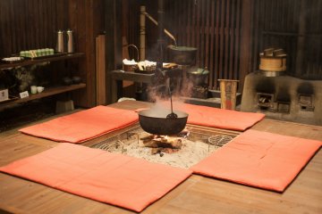 <p>The fireplace once everyone had retreated to the baths before goign to sleep.&nbsp;</p>