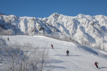 Having fun on the slopes.