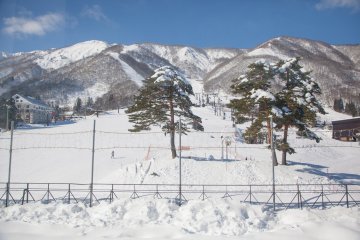 The view from the window of the rest room.&nbsp;