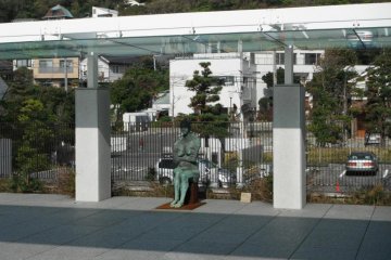 An outdoor sculpture.