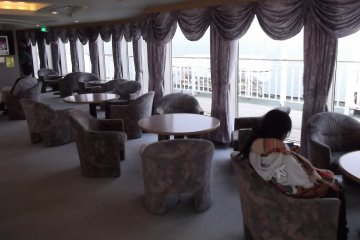 <p>You can enjoy the view from the various lounges</p>