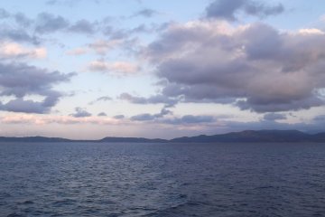 <p>A view from the deck on the way back to Kagoshima</p>