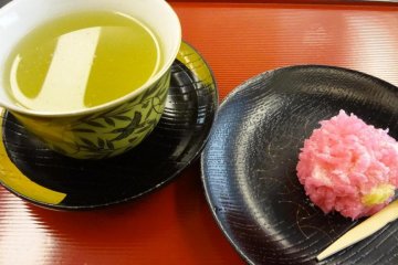 Sencha and Jo-nama (500 yen)
