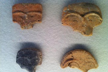 Mysterious clay faces