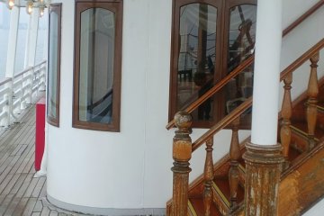 <p>The staircase to the second and third floor.</p>