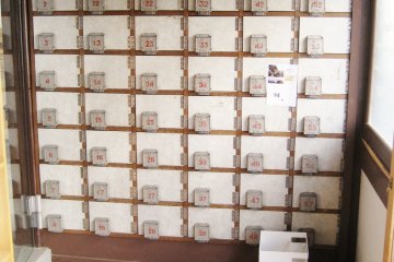 Lockers in the entrance from when the building was a bathhhouse