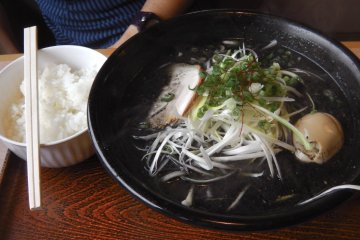 <p>The infamous black ramen - don't be shy! It's great.</p>