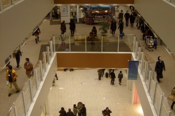 <p>Back inside: abundant retail goodness.</p>