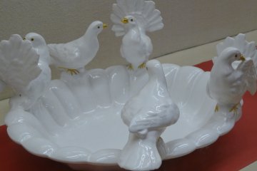 White doves.