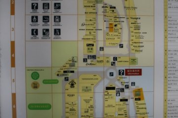 Map of the ground floor shopping